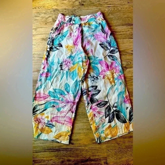 🔆C&C 🔆California clothing Bright and colorful wide leg pants - Picture 1 of 6